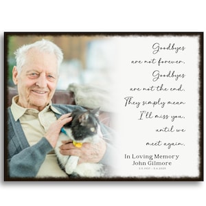 Personalized Photo Memorial Plaque: Sympathy Gift, Loss of Loved One