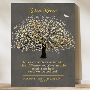 Retirement Gift For Nurse, Boss, Coworker Leaving Personalized Farewell Gift Happy Retirement, Goodbye Gift, Going Away Gift Custom Quote