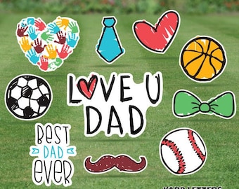 Art For Dad - Paquete completo de hojas - Juego de tarjetas de 10 piezas