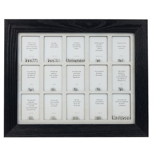 School Years Picture Frame - Personalized w/ Any Name - 10 Color Choices (Shown w/ Black Frame) - PreK 3, PreK 4 to Graduation - 11x14