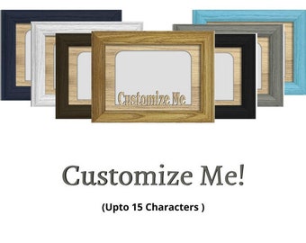 Custom Vacation City Picture Frame - Holds 1 4&quot; x 6&quot; or 5&quot; x 7&quot; Photo, Oak Frame, Oak Insert