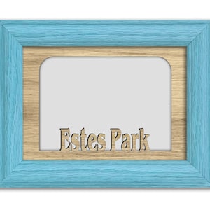 Estes Park | Colorado | Hometown City Picture Frame | Vacation, Travel, Family, Anniversary Gift | 5x7 Tabletop Frame for 4x6 Photo