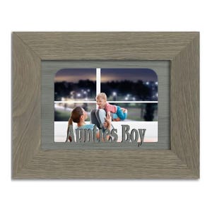 Aunties Boy Tabletop Picture Frame - Holds 4x6 Photo - Multiple Color Options