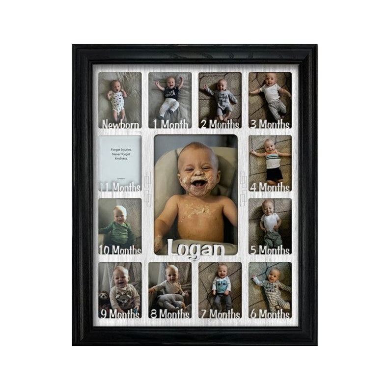 Baby First Year Frame 12 Month Personalized With Any Image 0
