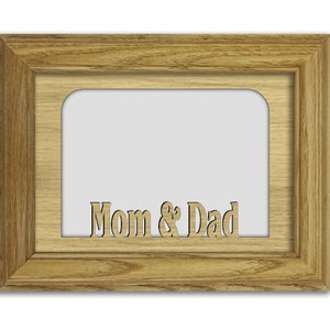Mom and Dad Tabletop Picture Frame - Holds 4x6 Photo - Multiple Color ...
