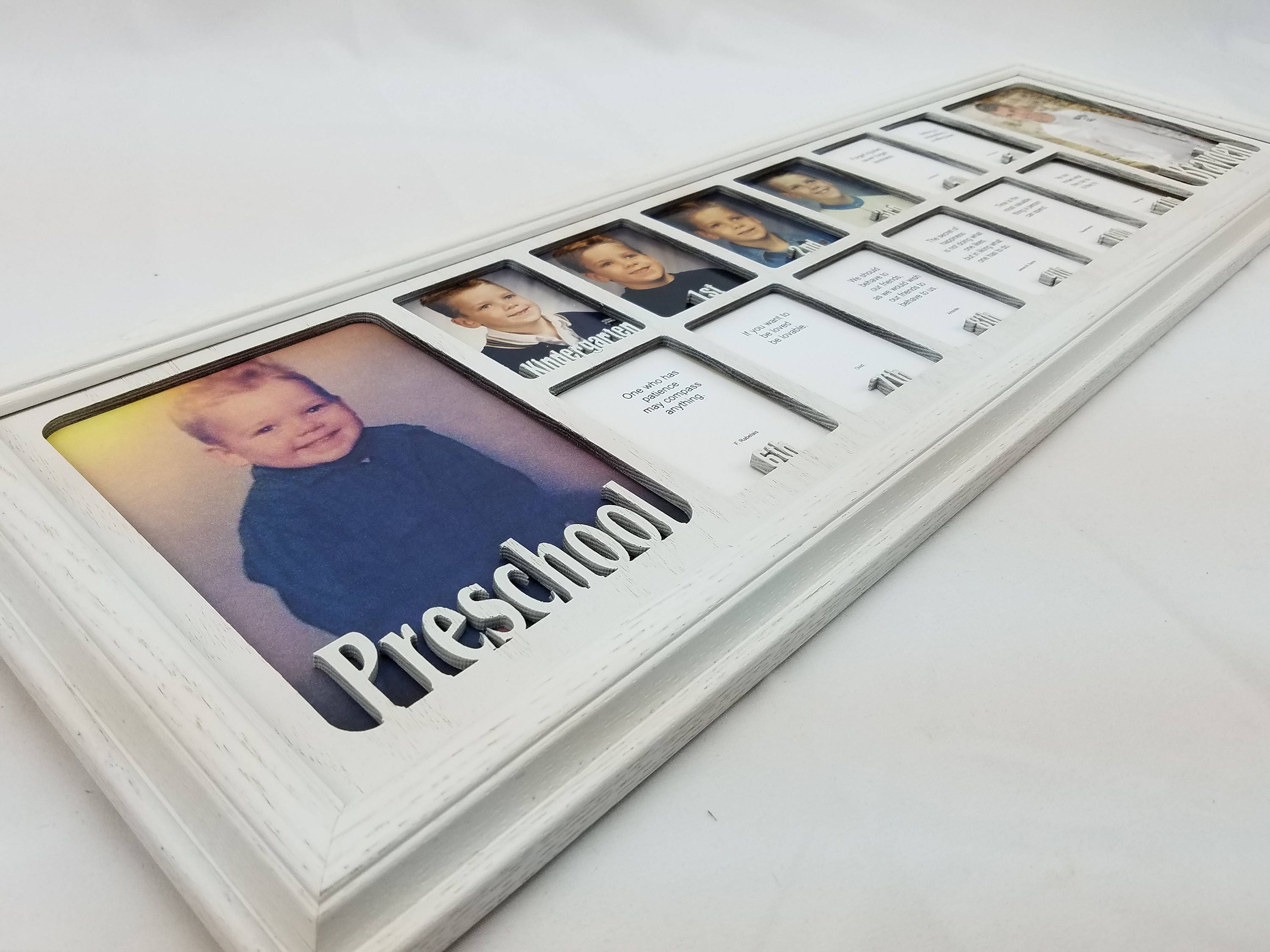 School Years Picture Frame Personalized Twelve 2.5 X Etsy Canada