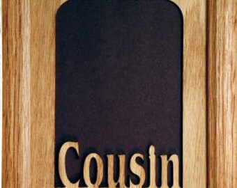 Cousin Tabletop Picture Frame - Holds 4x6 Photo - Multiple Color Options - Family Frame