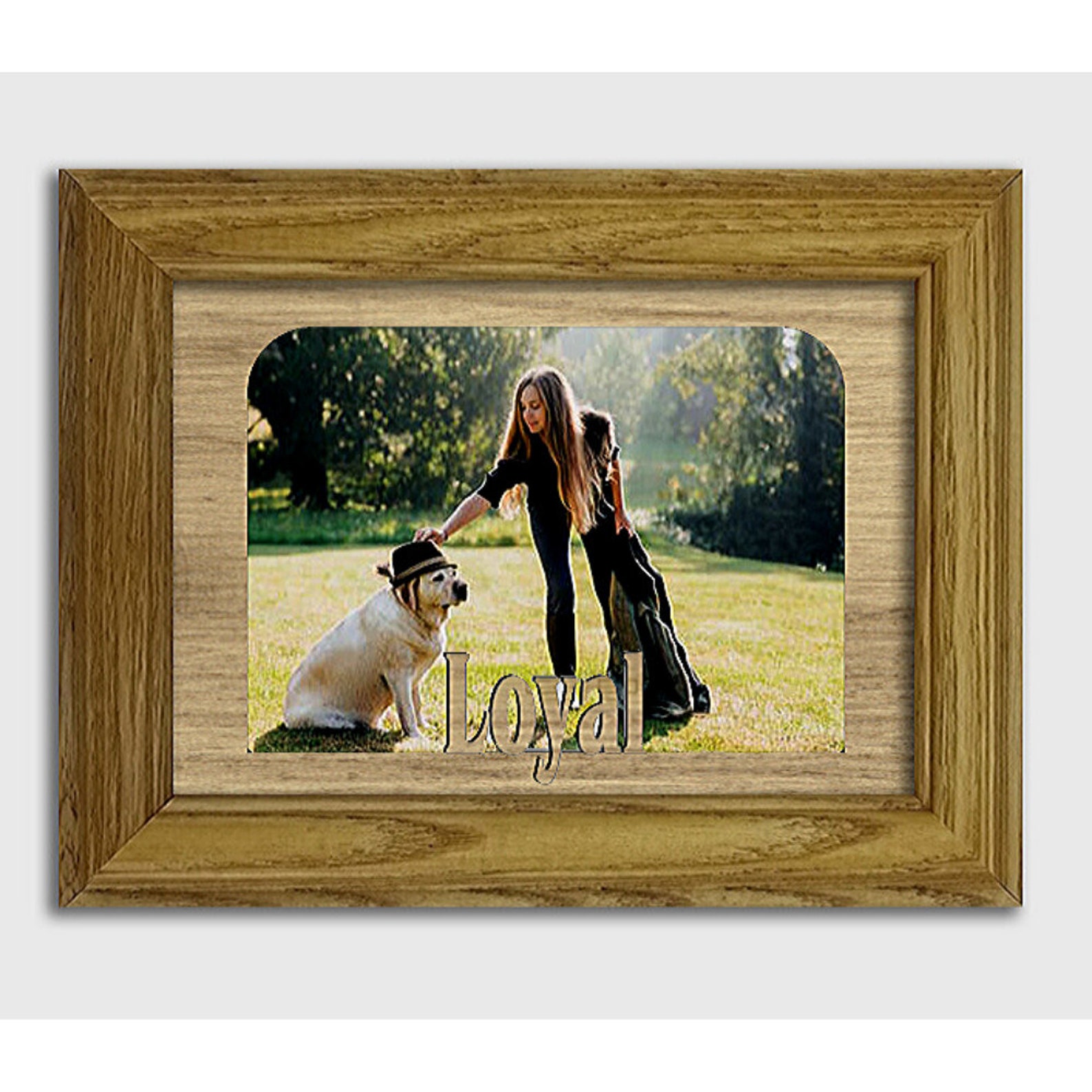 Loyal Frame Loyal Tabletop Picture Frame - Pet Photo Frame - Holds 4x6 Photo ...