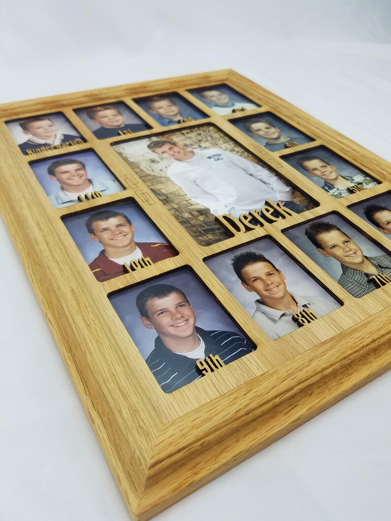 School Years Picture Frame Personalized Holds Twelve Etsy