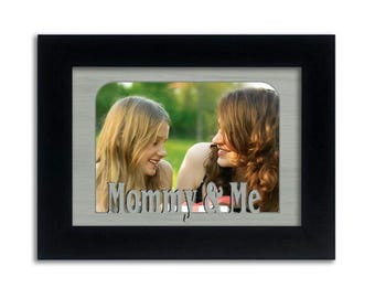 Mommy and Me Tabletop Picture Frame - Holds 4x6 Photo - Multiple Color Options - Family Frame