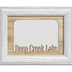 Deep Creek Lake | Maryland | Hometown City Picture Frame | Vacation, Travel, Family, Anniversary Gift | 5x7 Tabletop Frame for 4x6 Photo