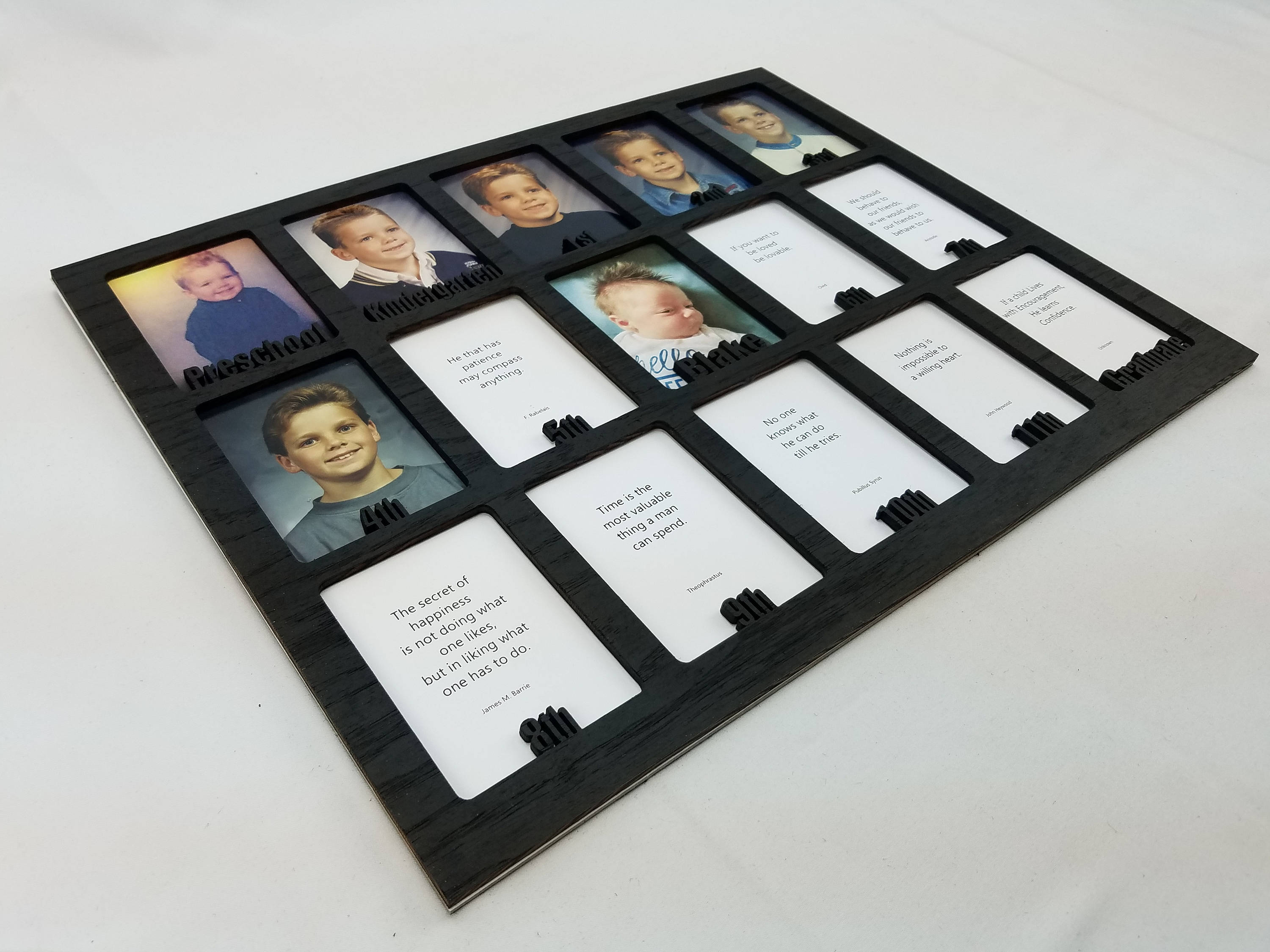 Student Photo Insert Box School Years Picture Insert (NO FRAME) Personalized With Name - 10 ...