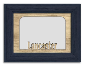Lancaster | Pennsylvania | Hometown City Picture Frame | Vacation, Travel, Family, Anniversary Gift | 5x7 Tabletop Frame for 4x6 Photo