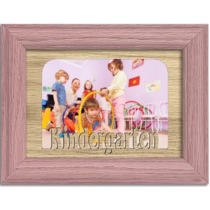 Kindergarten Picture Frame - Holds 4x6 Photo - Multiple Color Options