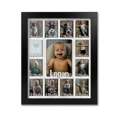Baby First Year Personalized Frame Holds Twelve 2.5 X Etsy