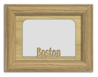 Boston  |  Massachusetts | Hometown City Picture Frame | Vacation, Travel, Family, Anniversary Gift | 5x7 Tabletop Frame for 4x6 Photo