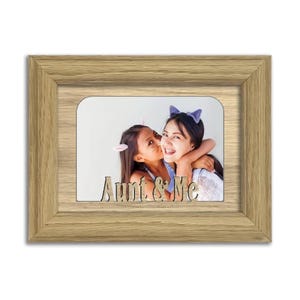 Aunt and Me Tabletop Picture Frame - Holds 4x6 Photo - Multiple Color Options