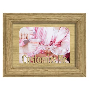 Custom City Name Picture Frame - Personalized with any City - 5x7 Frame holds 4x6 photo - Vacation travel photos - Gift for him or her