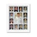 School Years Picture Frame - Personalized - Holds Twelve 2.5' x 3.5' School Days Photos and 5 x 7 Graduation Picture Collage (White Frame)
