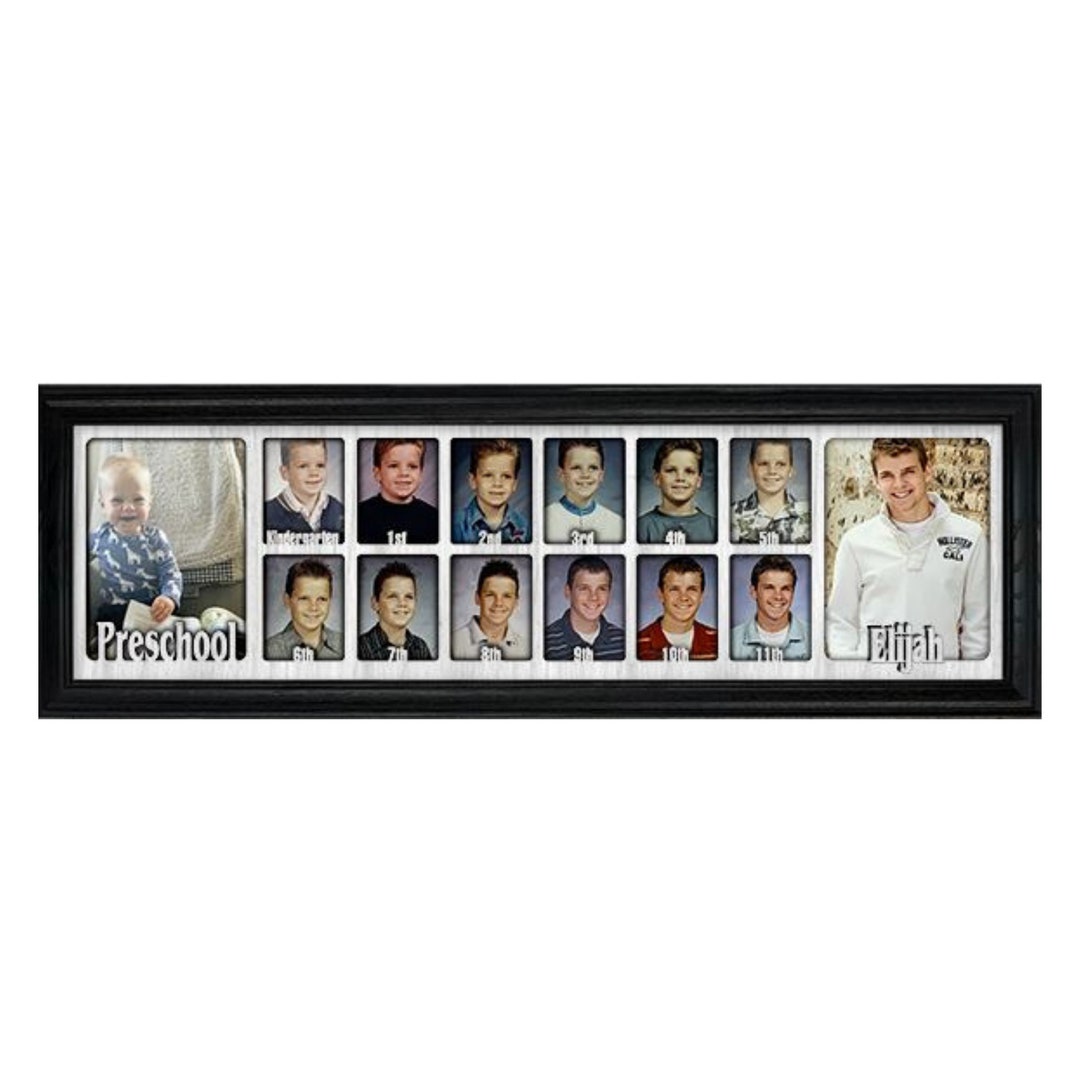 School Years Picture Frame Personalized Twelve 2.5 X Etsy
