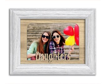 Daughters Tabletop Picture Frame - Holds 4x6 Photo - Multiple Color Options