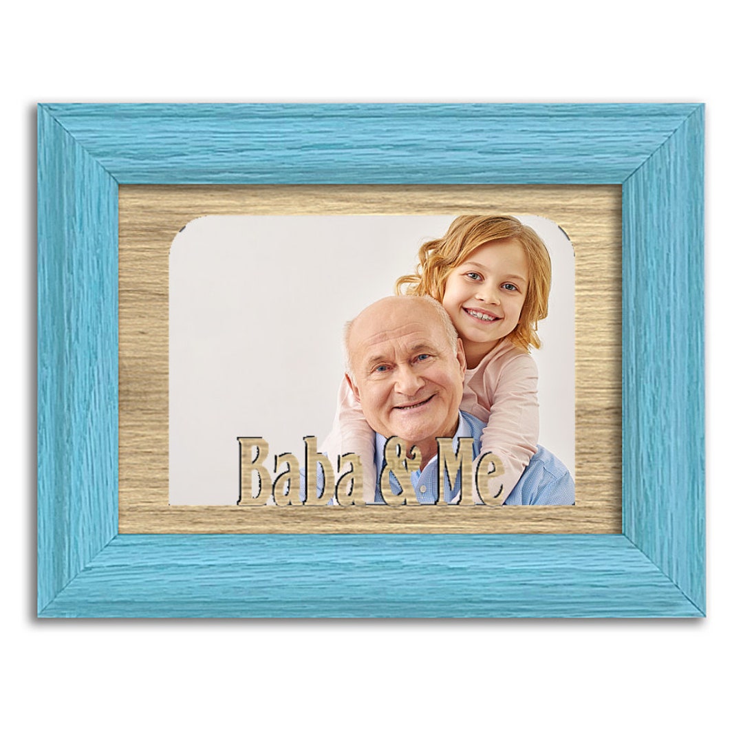 Baba & Me Tabletop Picture Frame - Holds 4x6 Photo - Multiple Color ...