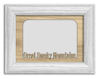 Great Smoky Mountains | Hometown City Picture Frame | Vacation, Travel, Family, Anniversary Gift | 5x7 Tabletop Frame for 4x6 Photo