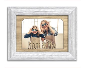 Mom and Me Tabletop Picture Frame - Holds 4x6 Photo - Multiple Color Options - Mothers Day Gift for the Best Mom Ever