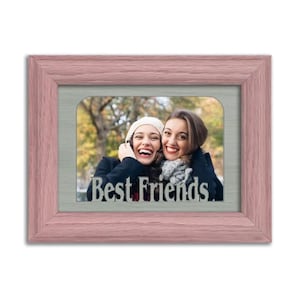 Cadre photo de table Best Friends - Peut contenir des photos 4 x 6 - Plusieurs options de couleur