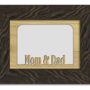 Mom and Dad Tabletop Picture Frame - Holds 4x6 Photo - Multiple Color ...