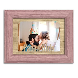 Papa's Girls-fotolijst voor op tafel - geschikt voor foto van 4 x 6 - meerdere kleuropties - Vaderdag-familielijst