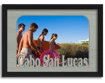 Cabo San Lucas - Spring Break  Collection Picture Frame - Beach Vacation, College Trip, Best Friends - Multiple Colors & Photo Sizes
