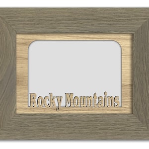 Rocky Mountains | Colorado | Hometown City Picture Frame | Vacation, Travel, Family, Anniversary Gift | 5x7 Tabletop Frame for 4x6 Photo