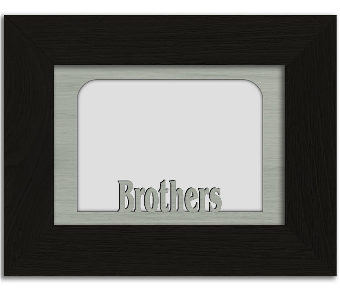 Brothers Family Tabletop Picture Frame Holds 4x6 Photo Etsy
