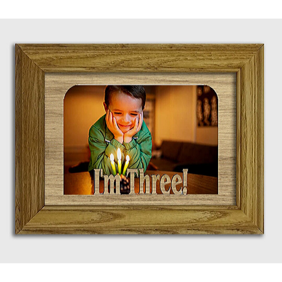 I'm Three! | Baby Picture Frame | Home Decor | Family Frame | 5x7 ...