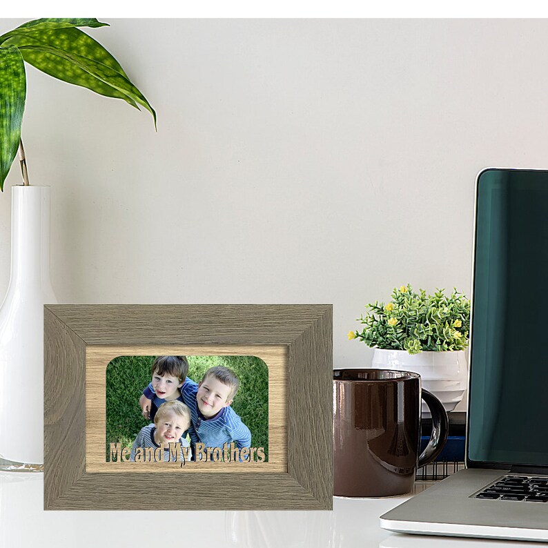 Me and My Brothers Tabletop Picture Frame Holds 4x6 Photo Etsy