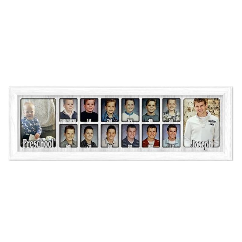 School Years Picture Frame Personalized Twelve 2 5 X Etsy