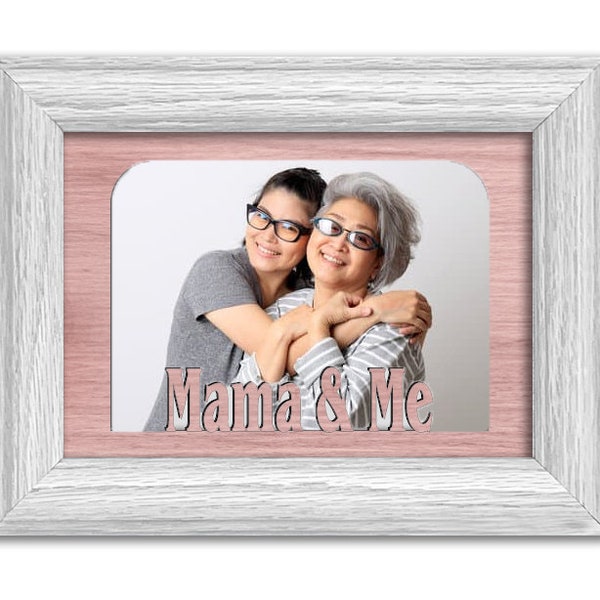 Mama & Me Tabletop Picture Frame - Holds 4x6 Photo - Multiple Color Options