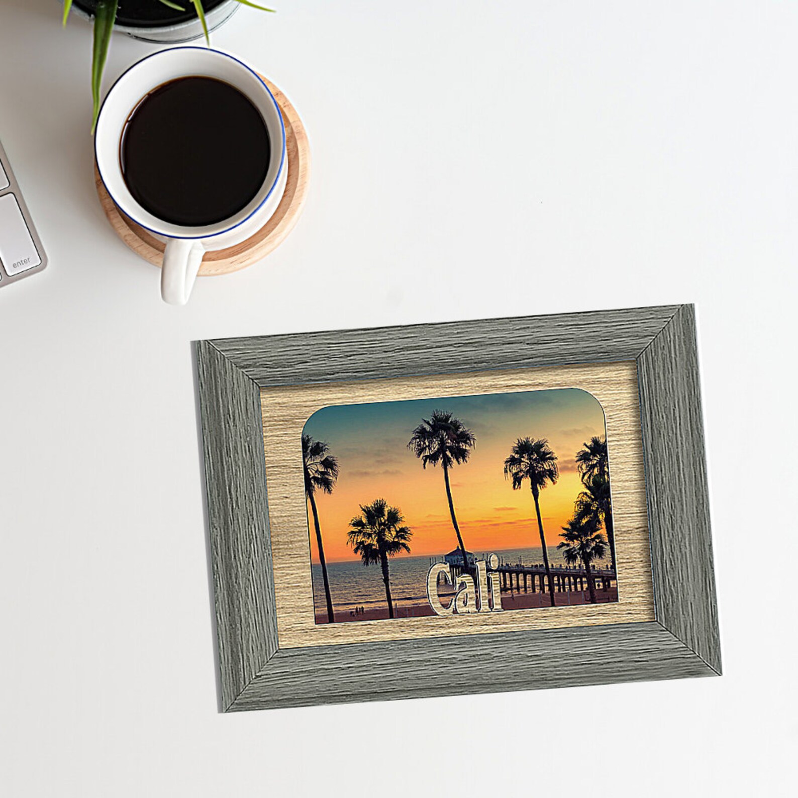 Cali California Hometown City Picture Frame Vacation Etsy