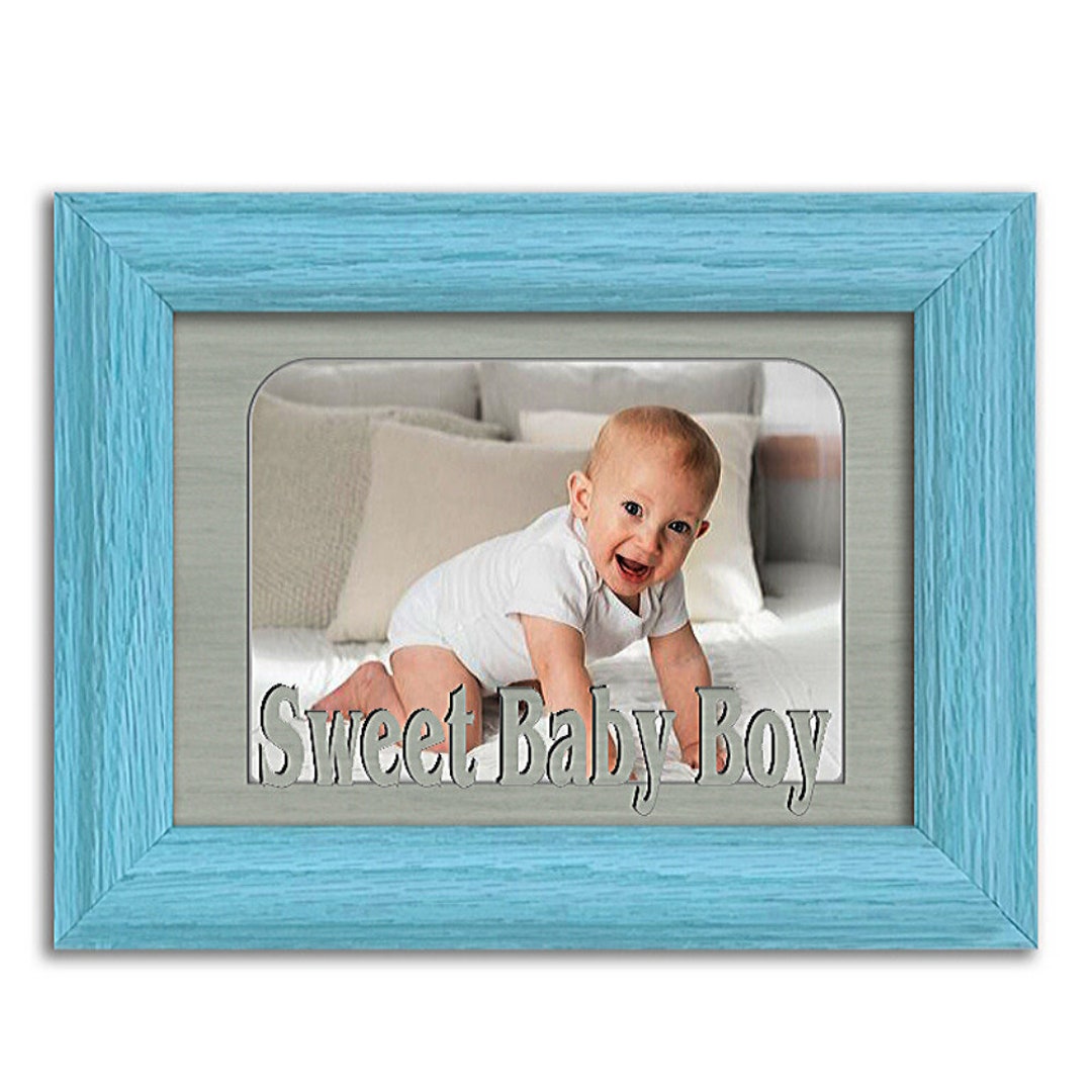 Sweet Baby Boy Baby First Picture Frame Home Decor Etsy