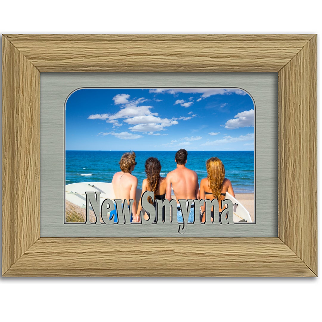 New Smyrna - Spring Break Collection Picture Frame - Beach Vacation ...