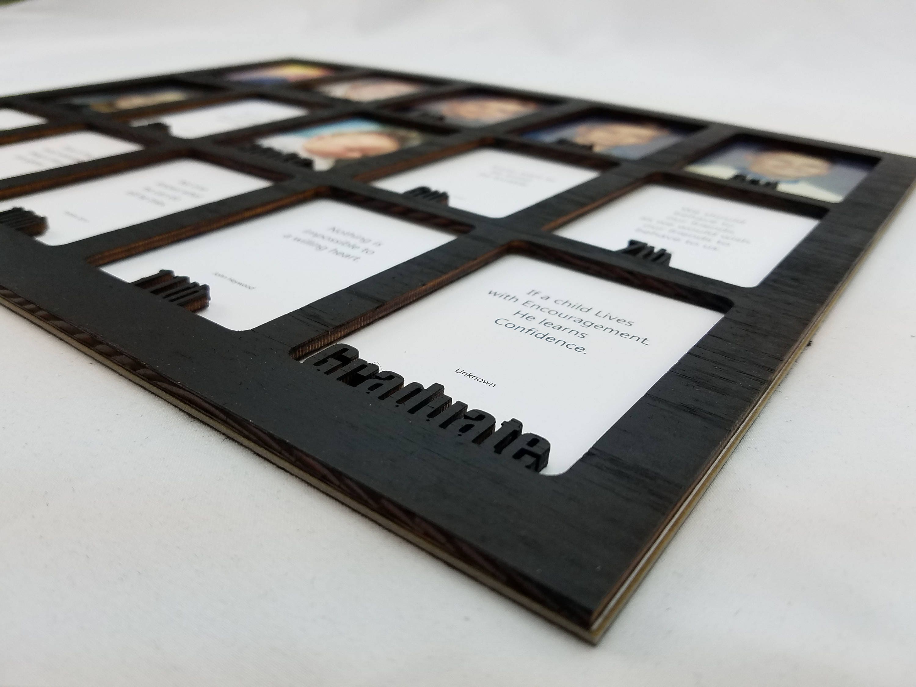 Student Photo Insert Box School Years Picture Insert (NO FRAME) Personalized With Name - 10 ...