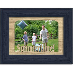Summertime! Picture Frame - Holds 4x6 Photo - Multiple Color Options