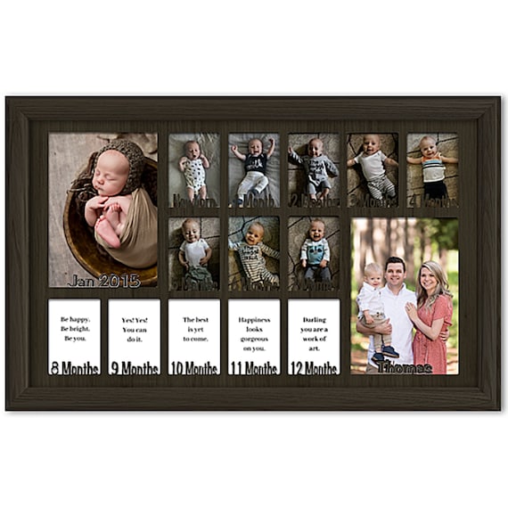 Cadre Photo Pour 1er Anniversaire De 1 À 12 Mois, Porte Photo Pour Bébé,  Cadeau Danniversaire Pour Enfants, Décorations De Salle Du 8,17 €