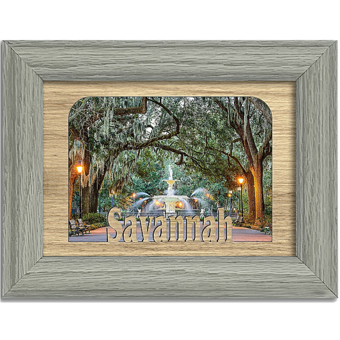 Savannah Hometown City Picture Frame Vacation Etsy