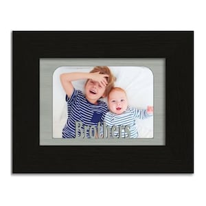 Brothers Family Tabletop Picture Frame - Holds 4x6 Photo - Multiple Color Options