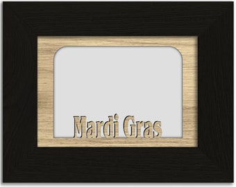 Mardi Gras | New Orlean | Hometown City Picture Frame | Vacation, Travel, Family, Anniversary Gift | 5x7 Tabletop Frame for 4x6 Photo