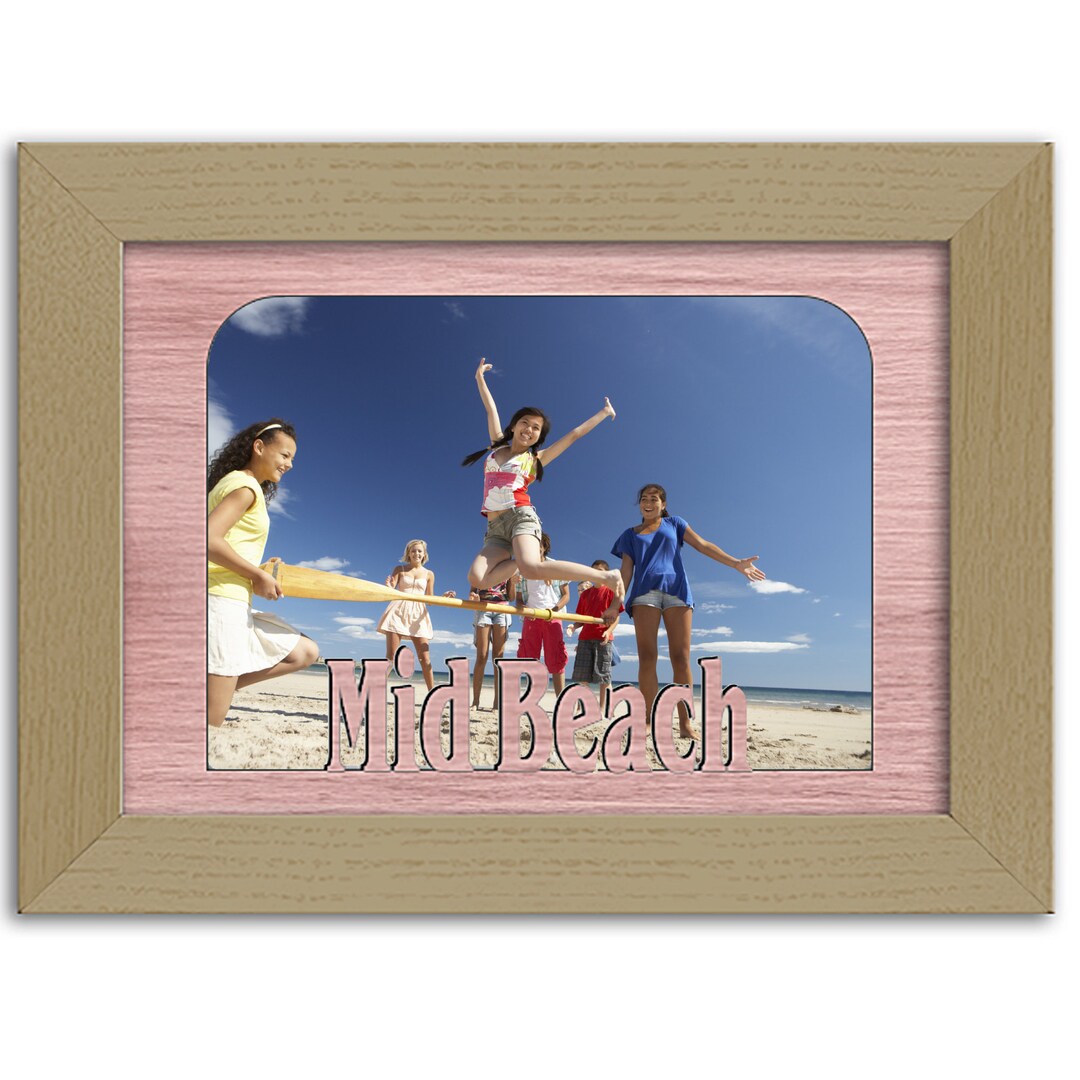 Mid Beach - Spring Break Collection Picture Frame - Beach Vacation ...