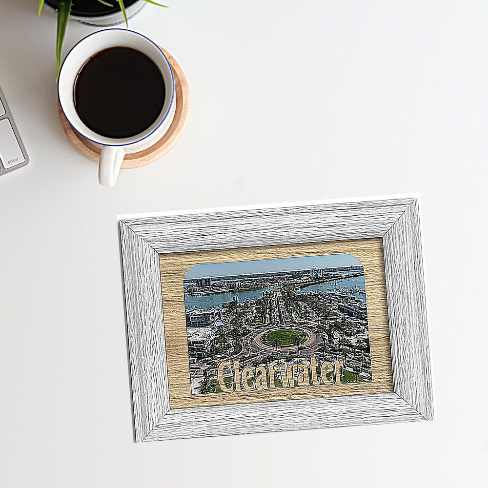 Clearwater Florida Hometown City Picture Frame Vacation Etsy