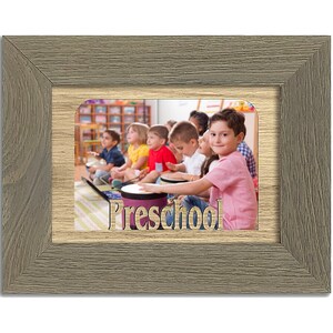 Preschool Picture Frame - Holds 4x6 Photo - Multiple Color Options